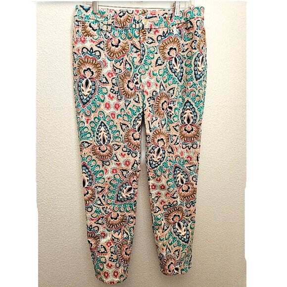 Chico’s Jeans So Slimming Girlfriend Ankle Bombay Medallion size 2 - Picture 2 of 4